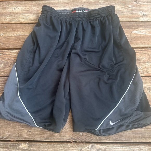 Nike Men's Black and Gray Athletic Shorts - Picture 1 of 6